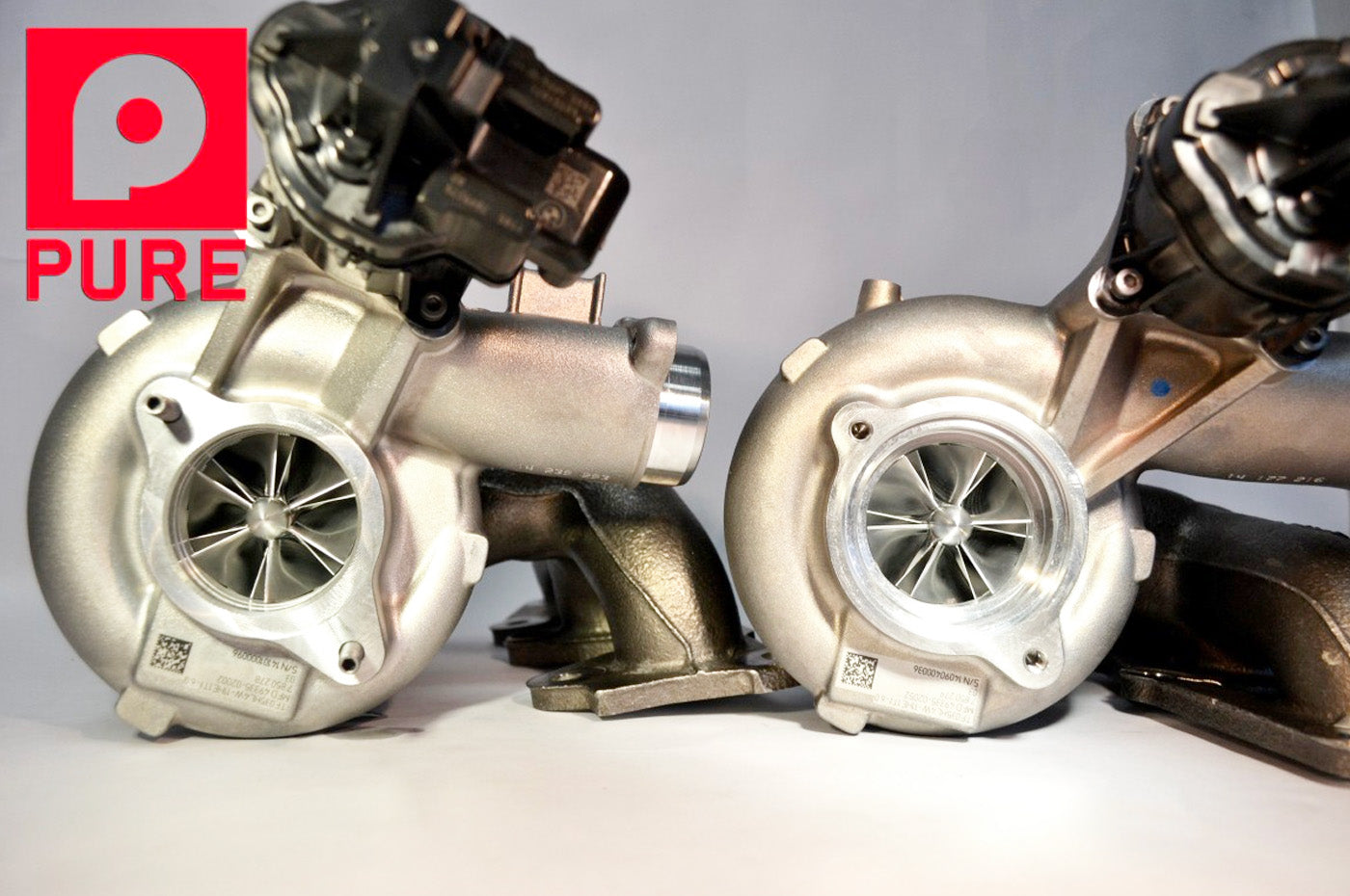 Pure Turbos BMW S55 Pure Stage 2 HiFlow Turbochargers for S55 2015-2021 BMW F80 M3, F82/F83 M4, F87 M2 Comp and CS