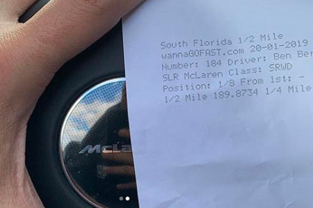 Pure Turbos PURE1200 Turbochargers for McLaren 720S - 1/4 mile time slip