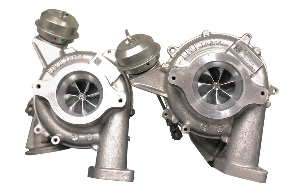 Pure Turbos PURE900 Turbochargers for Ferrari 488 GTB, 488 Pista, and F8. Twin turbo upgrade for F154 V8