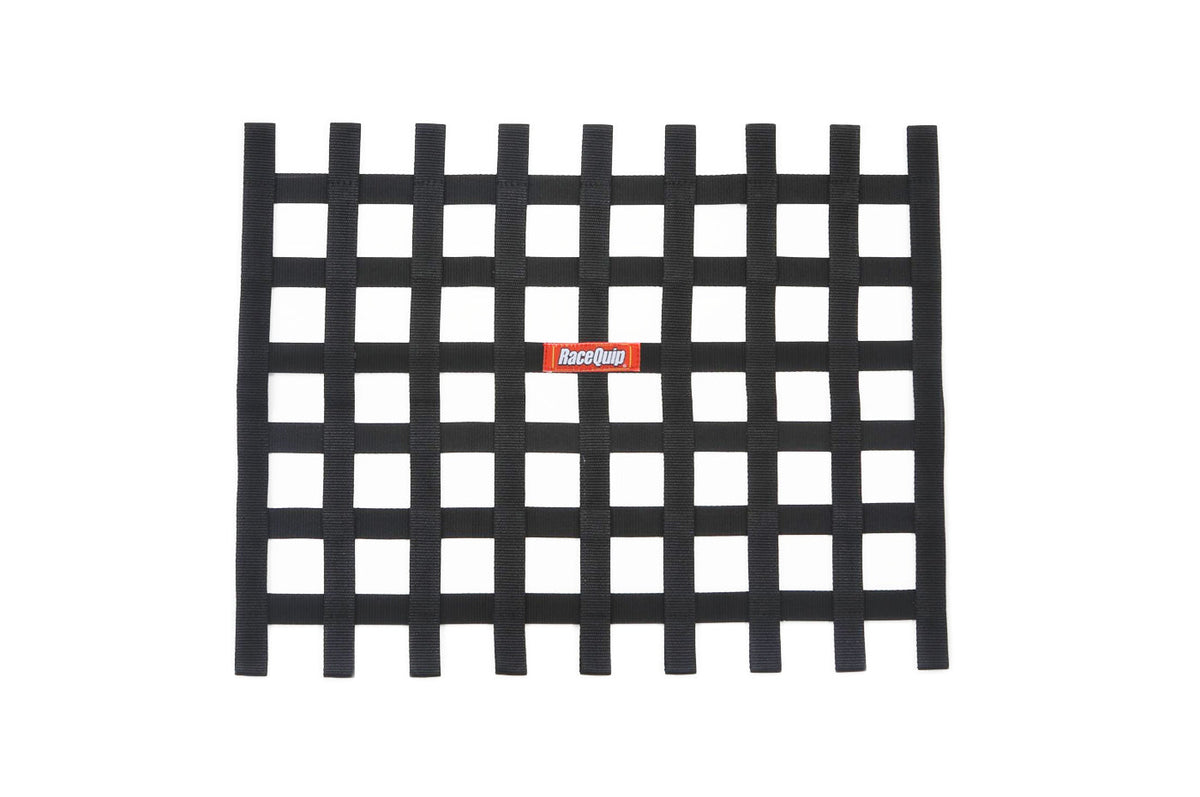 RaceQuip Non-SFI Ribbon Window Net Black (721005)