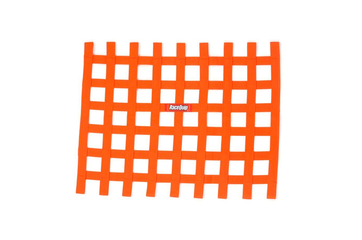 RaceQuip Non-SFI Ribbon Window Net Orange (721045)