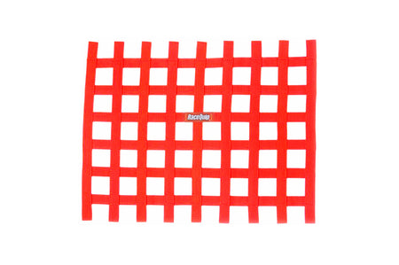 RaceQuip Non-SFI Ribbon Window Net Red (721015)