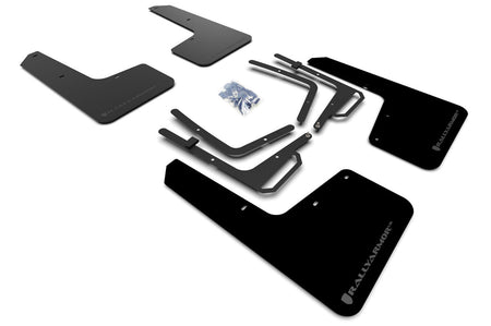 Rally Armor Mud Flaps for 2017-2020 Ford Raptor (MF53-UR-BLK/DGRY) Black with Dark Grey Logo