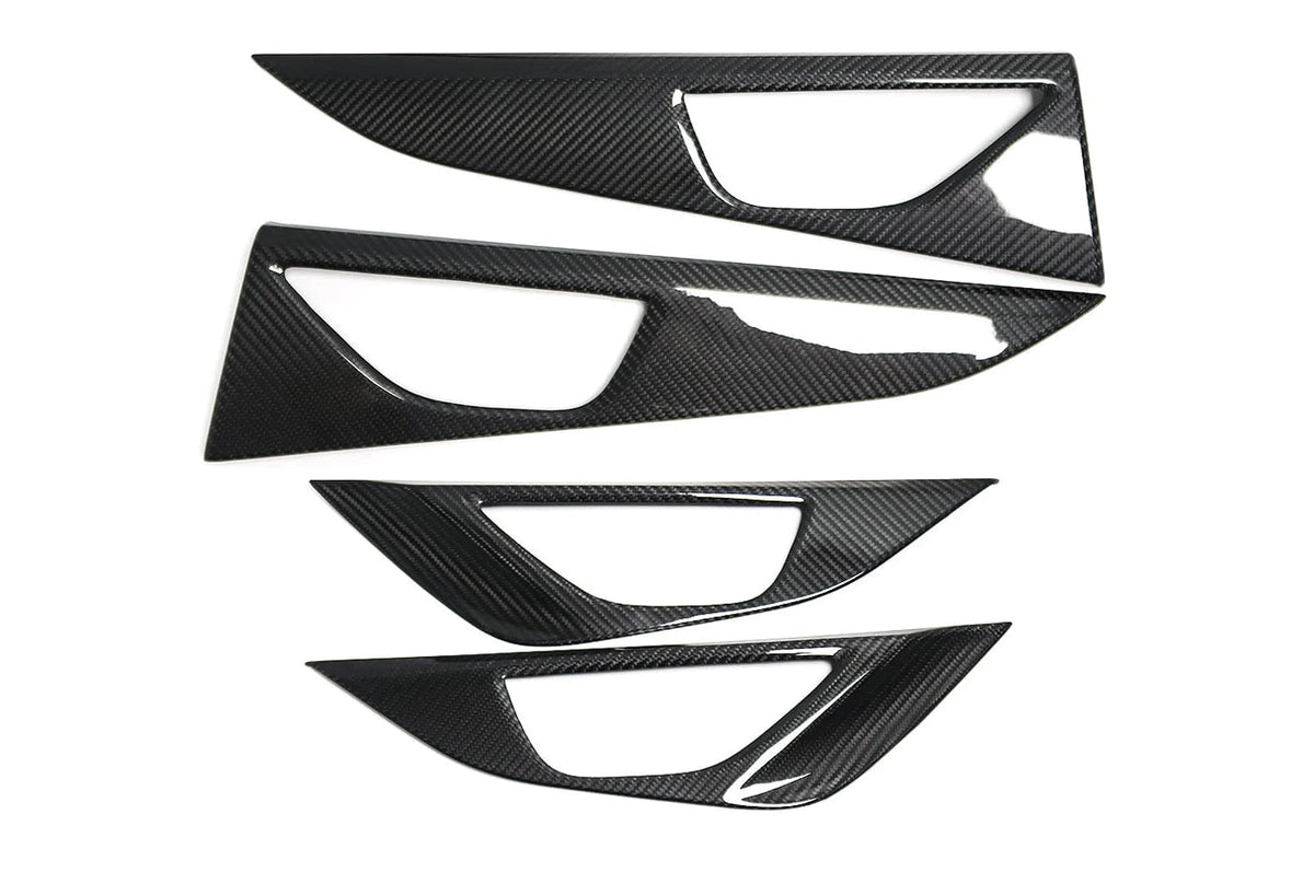 Rexpeed Dry Carbon Interior Door Handle Trim Cover 4 Piece Set for VB 2022+ Subaru WRX (G99)