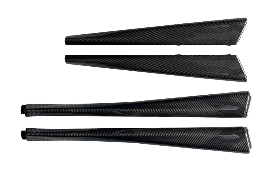 Rexpeed 4 Piece Dry Carbon Front & Rear Inner Door Panel Trim Cover for VB 2022+ Subaru WRX (G107)