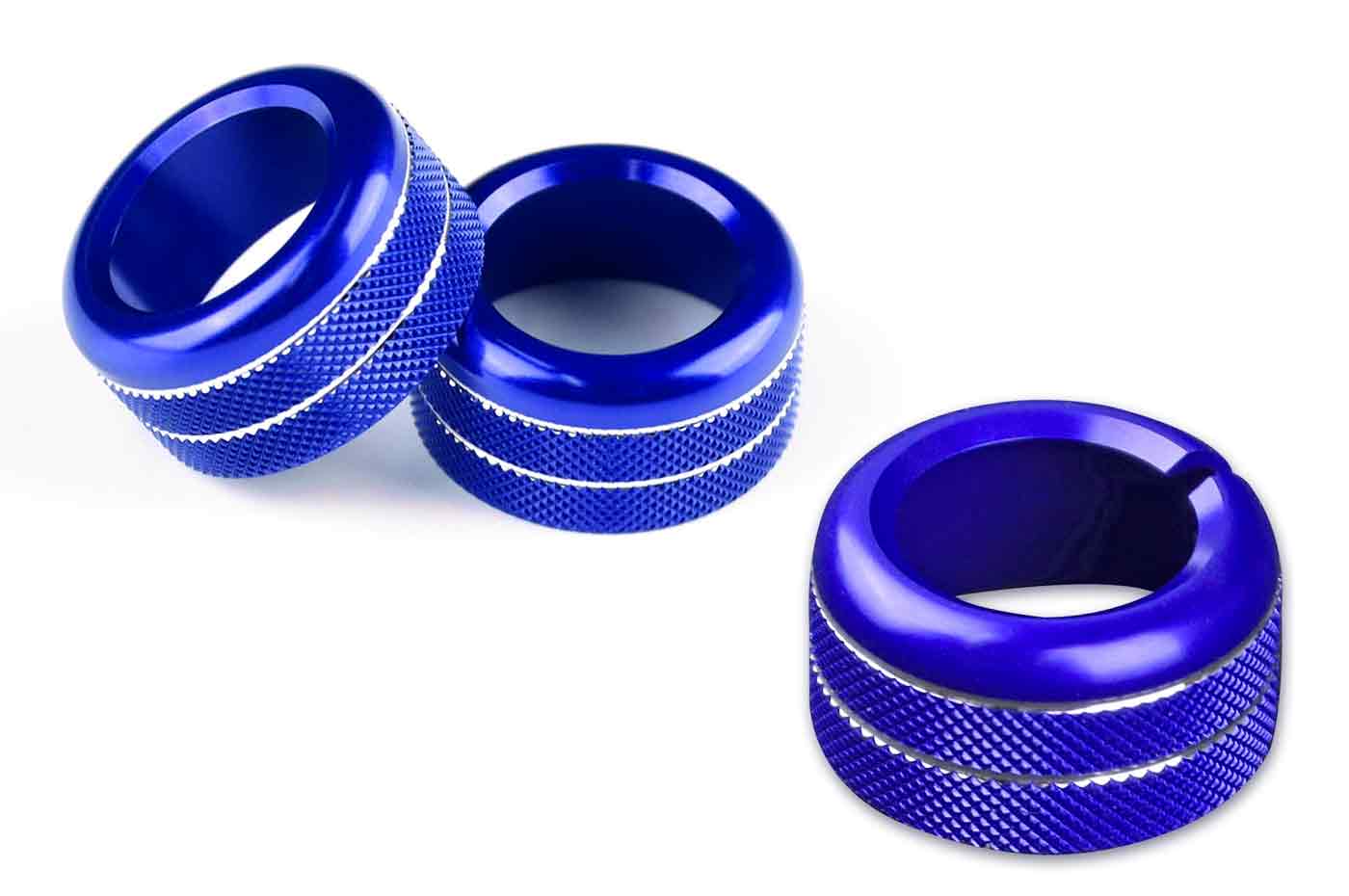 Rexpeed Aluminum Alloy Screen & Mirror Knobs for VB 2022+ Subaru WRX (G161B) blue anodized 