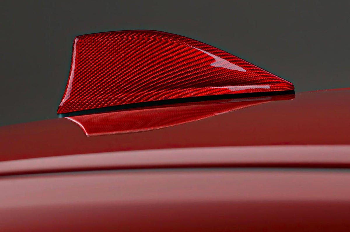 Rexpeed Carbon Fiber Antenna Cover for VB 2022+ Subaru WRX (G71R) installed