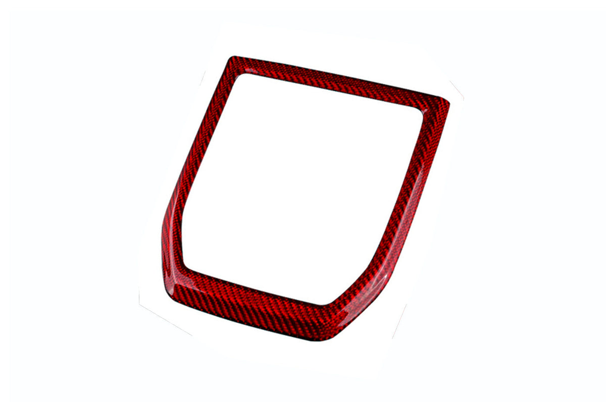 Rexpeed Dry Carbon Fiber Shift Trim Cover for 2022+ VB Subaru WRX (G84) red carbon