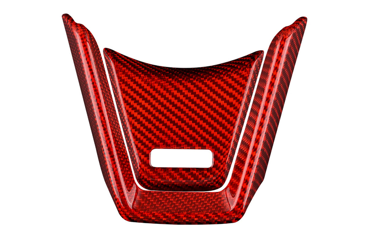 Rexpeed Carbon Fiber Steering Wheel Cover for VB 2022+ WRX (G160R) red carbon