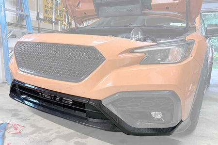 Rexpeed Dry Carbon Front Bumper Cover for VB 2022+ Subaru WRX (G103) installed on WRX front bumper