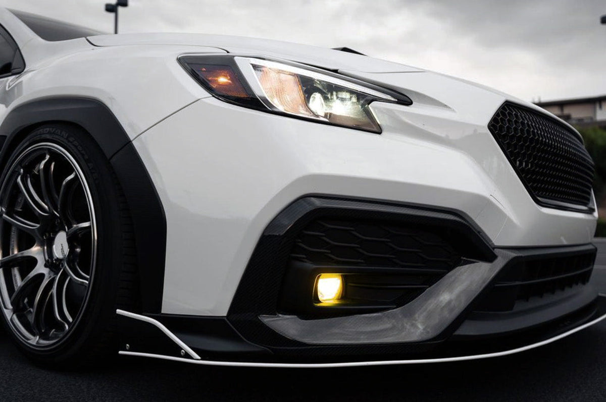 Rexpeed Dry Carbon Front Side Duct Covers VB 2022+ Subaru WRX (G91) installed