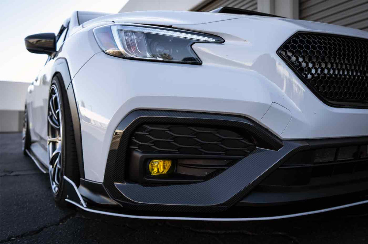 Rexpeed Dry Carbon Front Side Duct Covers VB 2022+ Subaru WRX (G91) installed