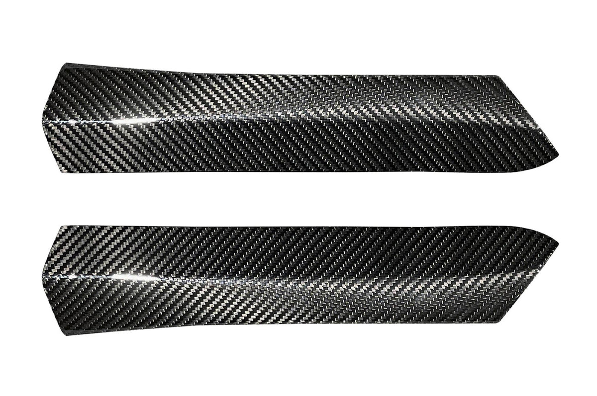 Rexpeed Carbon Gear Selector Side Panel Covers for AT 2022+ Subaru WRX (G159AT) run alongside either side of the automatic shifter