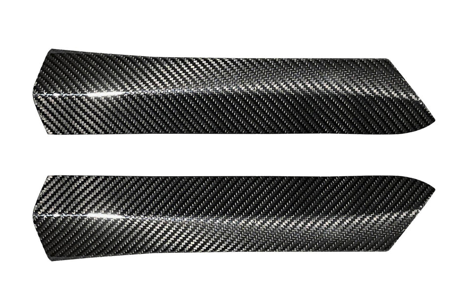 Rexpeed Carbon Gear Selector Side Panel Covers for AT 2022+ Subaru WRX (G159AT) run alongside either side of the automatic shifter