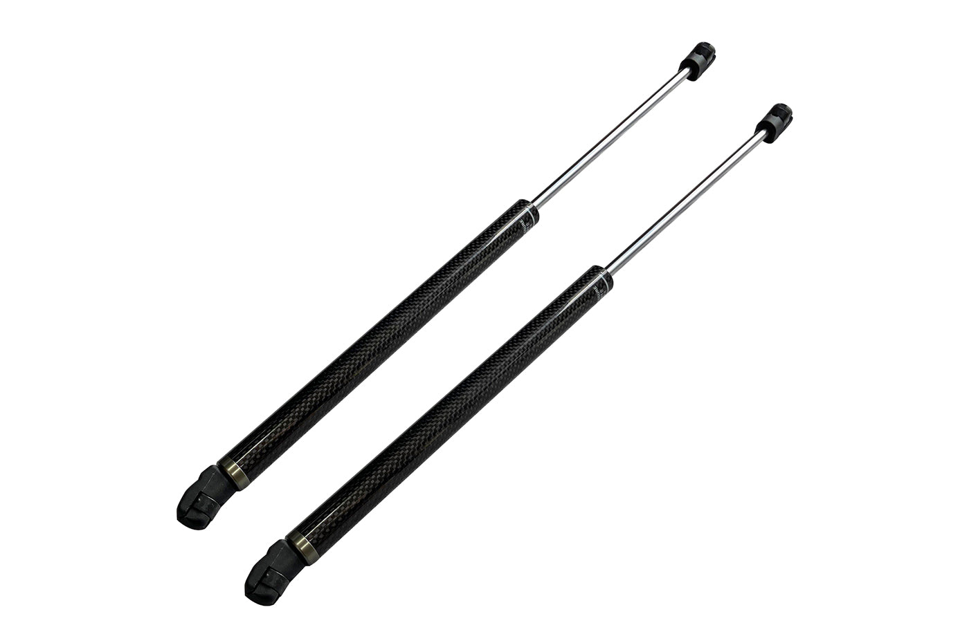 Rexpeed Carbon Fiber Hood Struts for VB 2022+ Subaru WRX (G118). Hood dampers made of carbon fiber and stainless steel struts. 