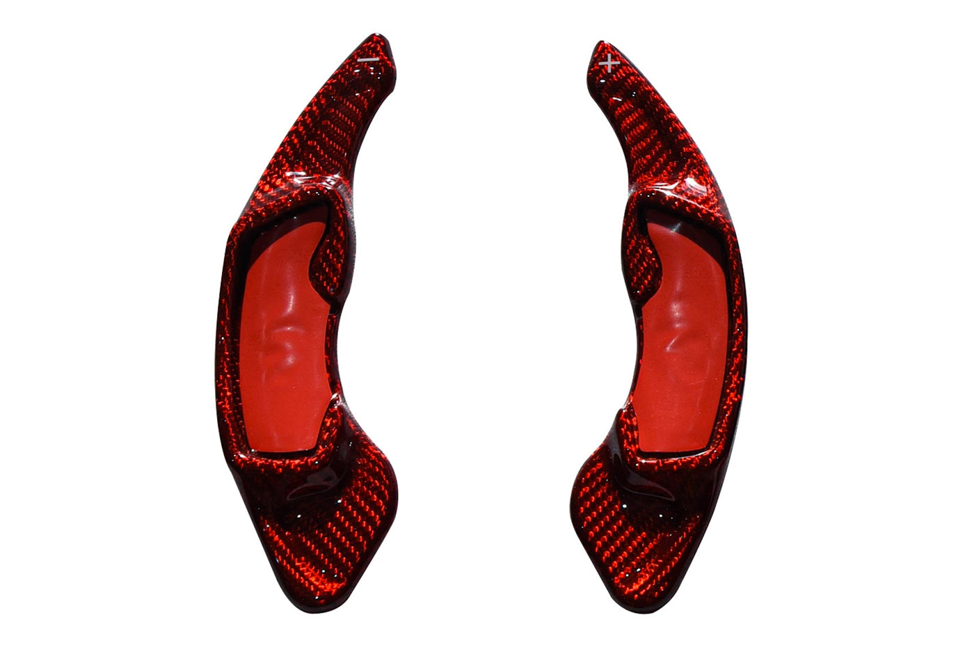 Rexpeed CVT Dry Carbon Shift Paddle Extension for 2022+ Subaru WRX (G138R) red carbon fiber