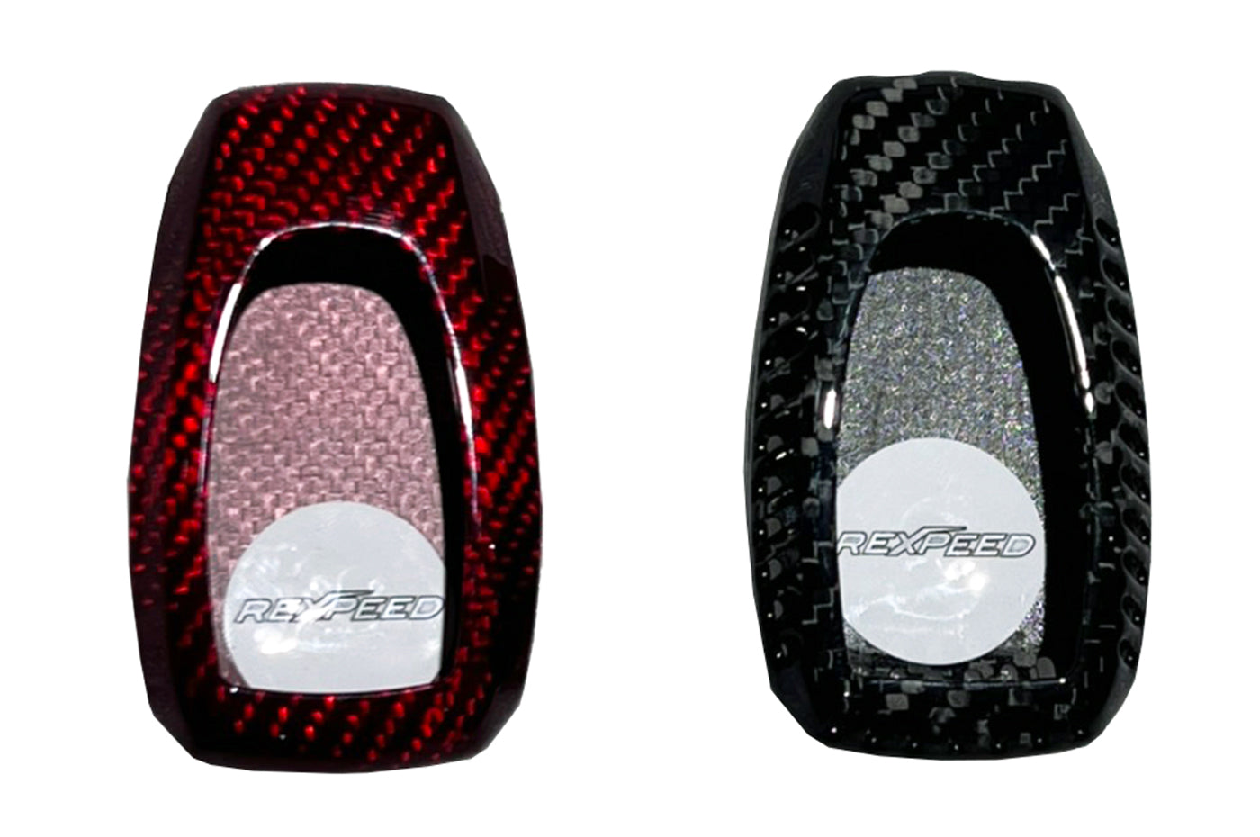 Rexpeed Dry Carbon Key Fob Cover for 2022+ WRX (G136) red and black carbon fiber