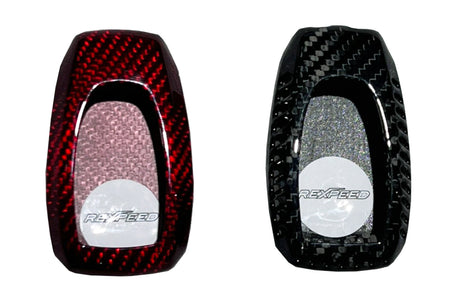 Rexpeed Dry Carbon Key Fob Cover for 2022+ WRX (G136) red and black carbon fiber