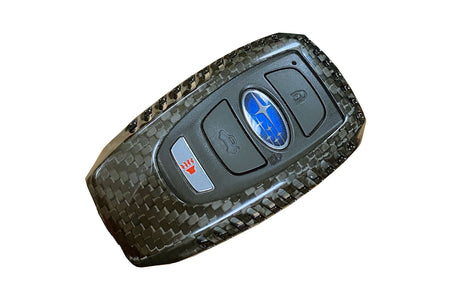 Rexpeed Dry Carbon Key Fob Cover for 2022+ WRX (G136) black carbon fiber with Subaru key fob