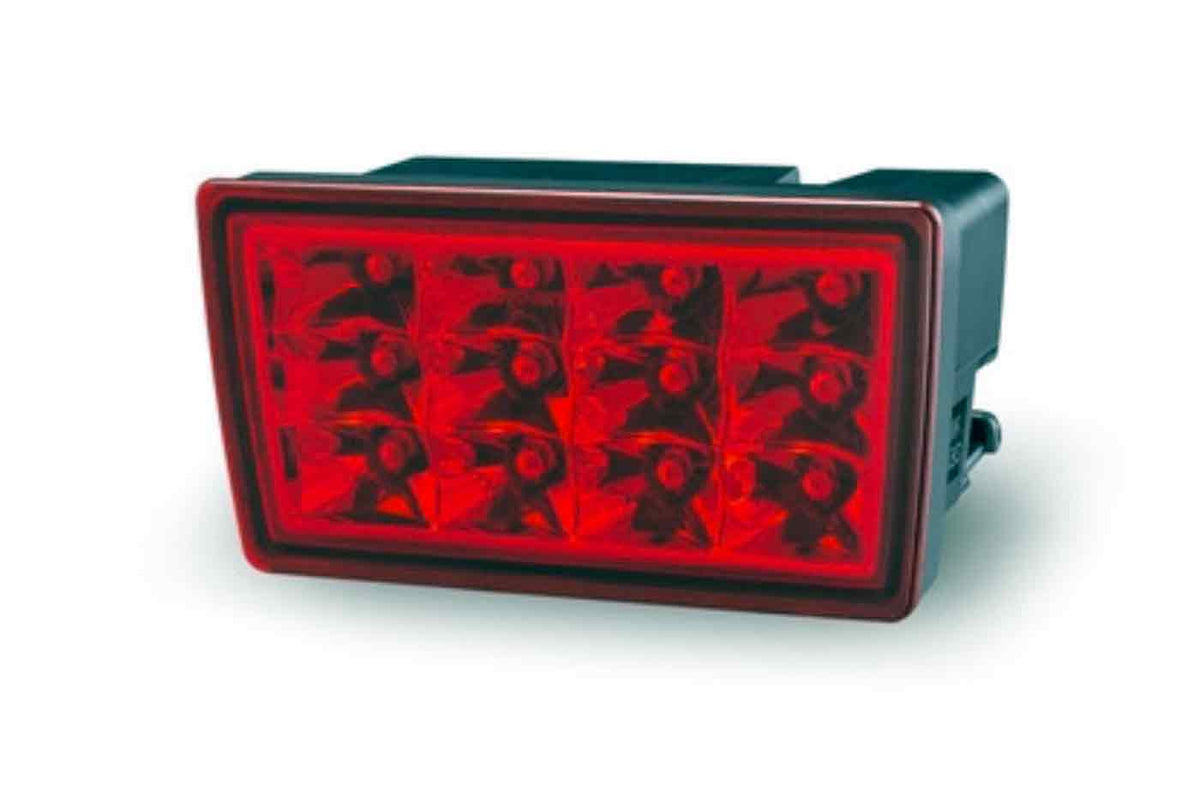 Rexpeed Rear Fog Light/ Third Brake Light for VB 2022+ Subaru WRX/ 14-21 EJ25 Subaru  STi (G77RC) red lens chrome backing