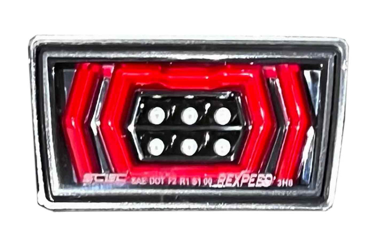 Rexpeed V2 LED Rear Fog Light for VB 2022+ Subaru WRX (G117R) clear lens red tubes