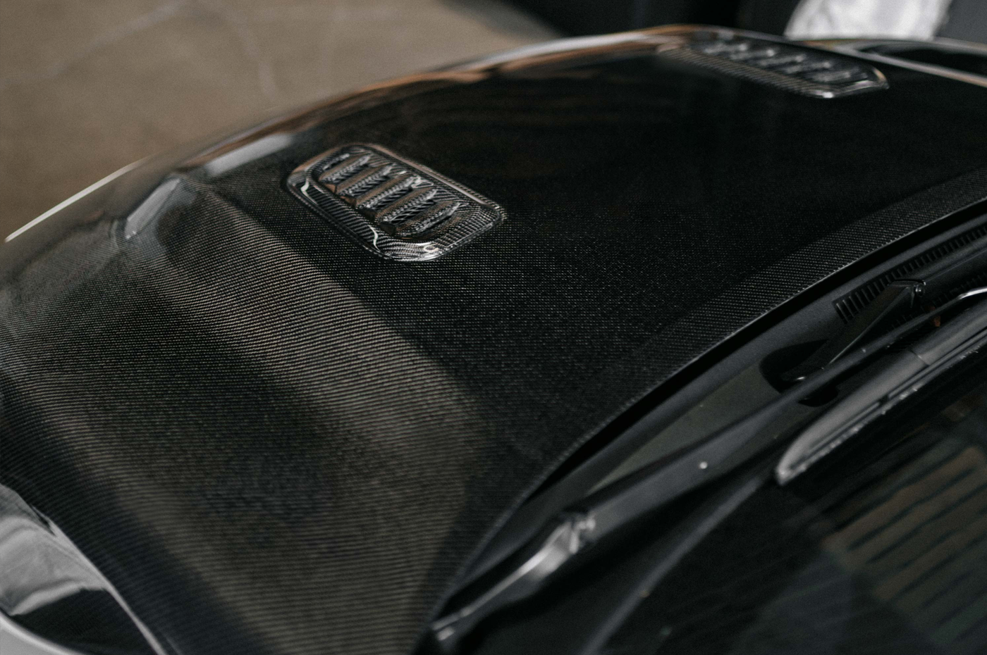 Seibon Carbon Fiber Hood for 2023+ GR Corolla (HD23TYGRCOR-OE) OEM Style carbon hood installed