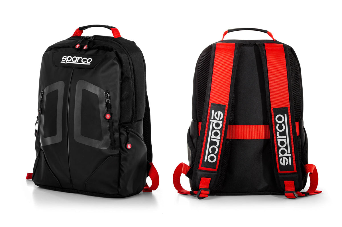 Sparco Stage Backpack (Black/Red 016440NRRS)