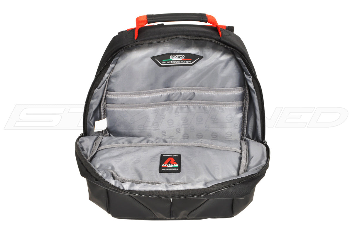 Sparco Stage Backpack (Black/Red 016440NRRS)