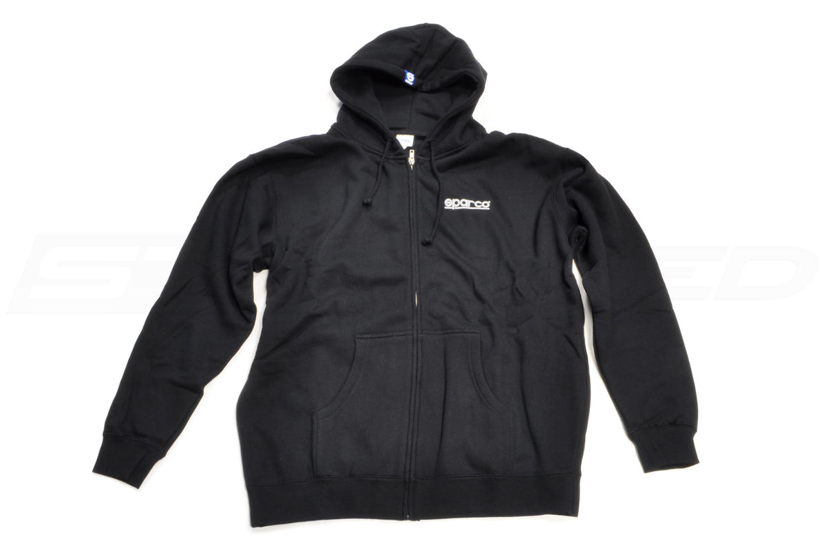 Sparco Black WWW Zip Hoodie (Front)