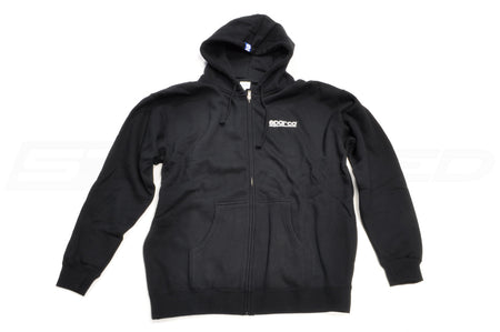 Sparco Black WWW Zip Hoodie (Front)
