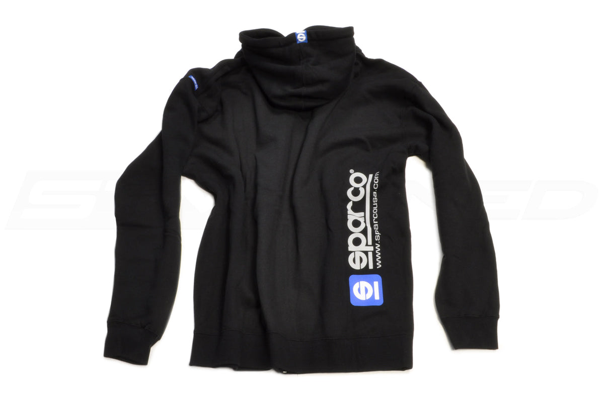 Sparco Black WWW Zip Hoodie (Back)