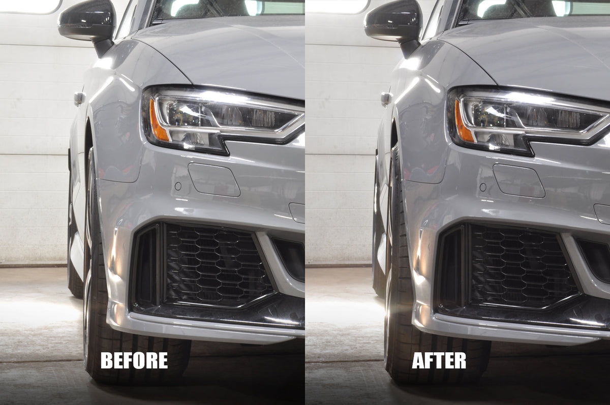 Audi RS3 S3 11mm Wheel Spacer Comparison Before After