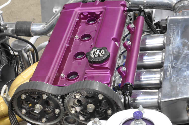 STM Bolt Kit installed on 2G DSM purple valve cover