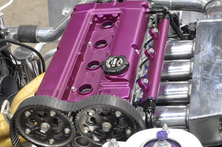 STM Bolt Kit installed on 2G DSM purple valve cover
