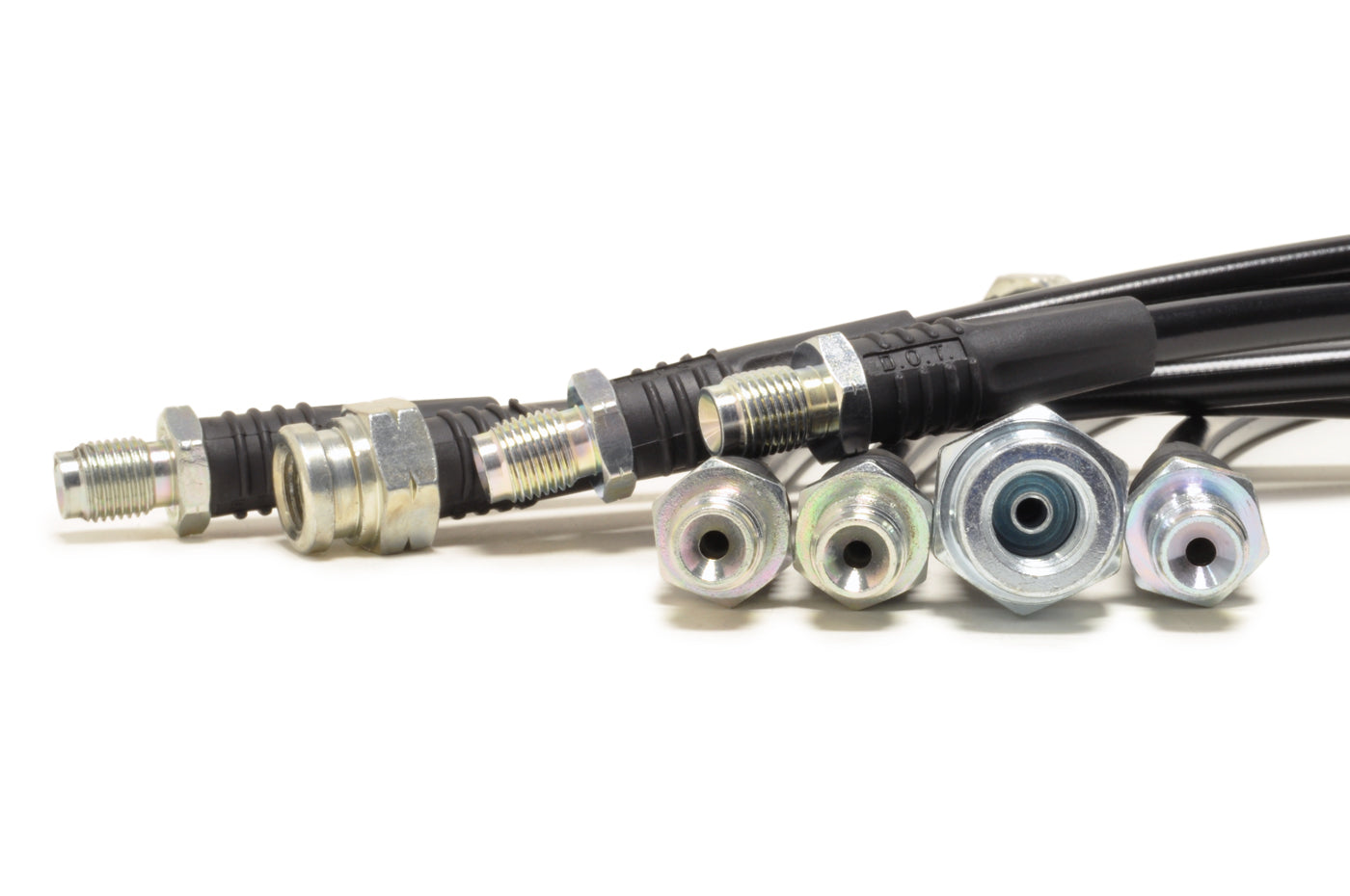 STM Black Brake Lines for 1G DSM AWD