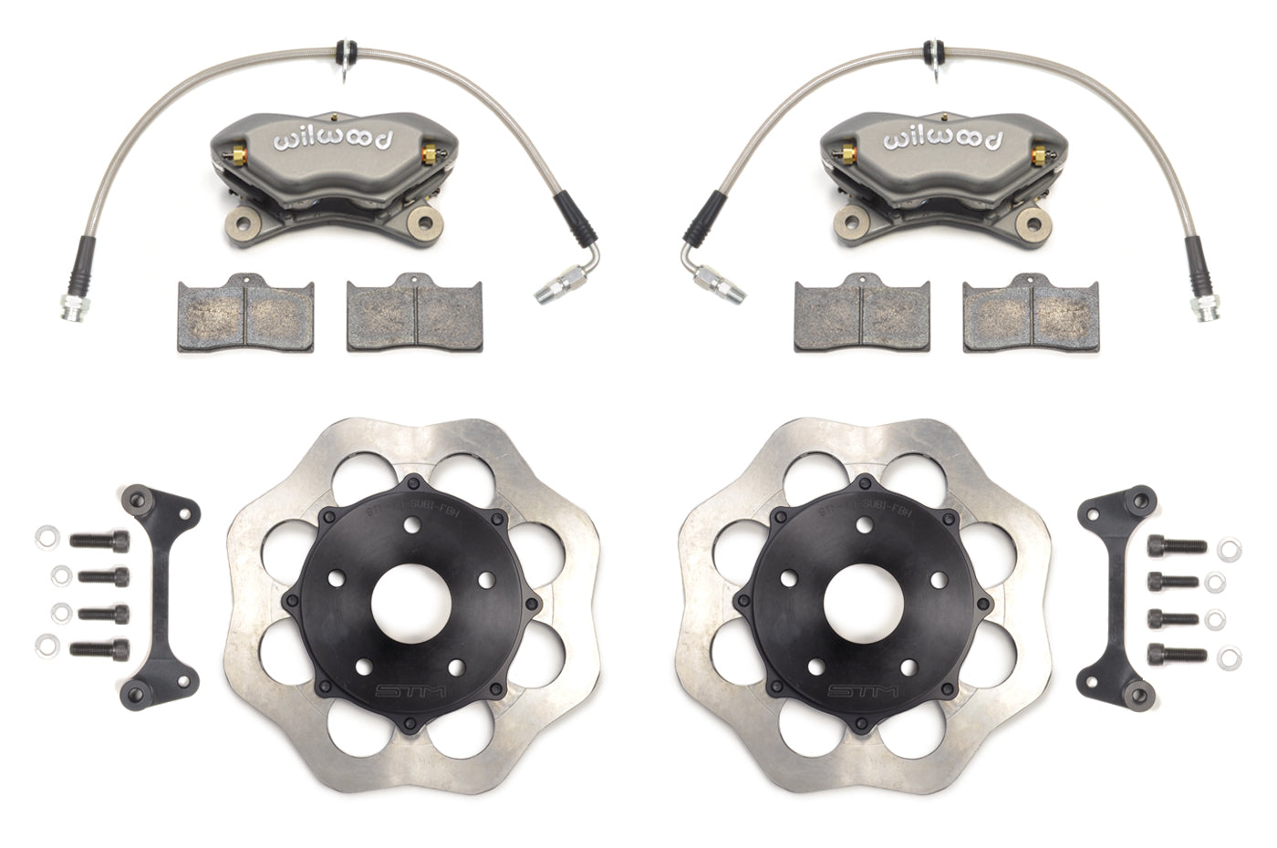 STM Lightweight Front Drag Brake Kit for 2022 WRX (Scalloped Rotors)