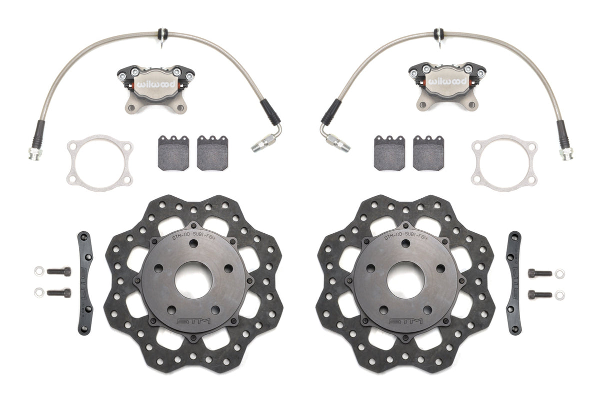 STM Lightweight Rear Drag Brake Kit for 2022 WRX (Scalloped Rotors)