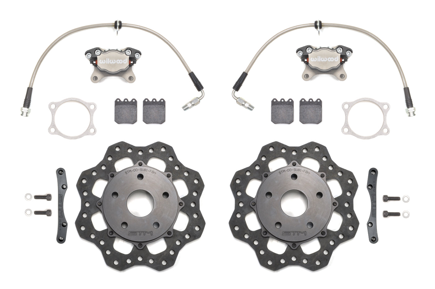 STM Lightweight Rear Drag Brake Kit for 2022 WRX (Scalloped Rotors)