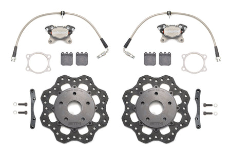 STM Lightweight Rear Drag Brake Kit for 2022 WRX (Scalloped Rotors)