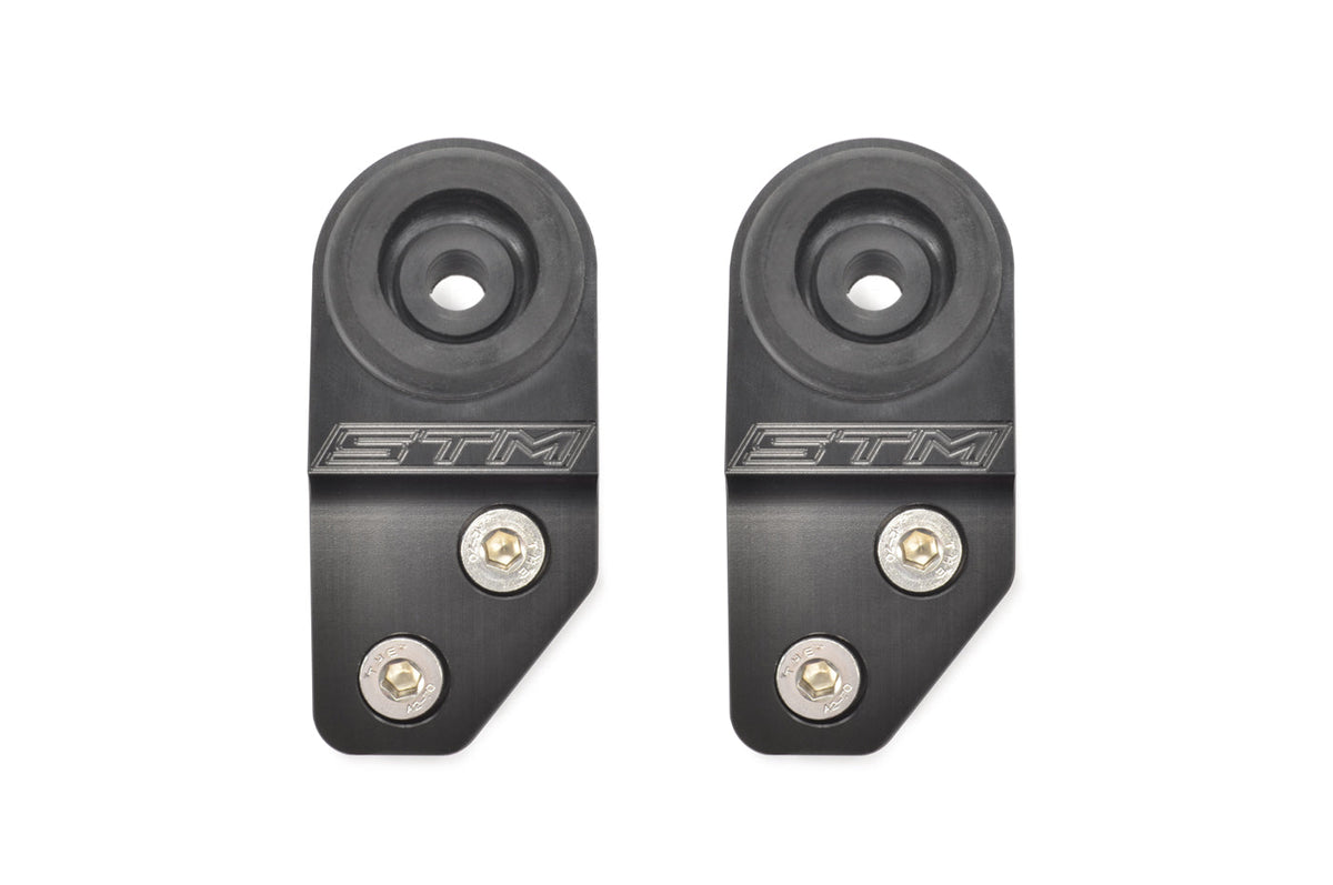 STM 2G DSM Billet Radiator Brackets (Black Pair)