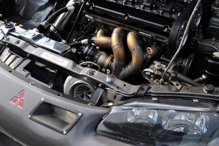 2G DSM Turbo Exhaust Manifold Installed
