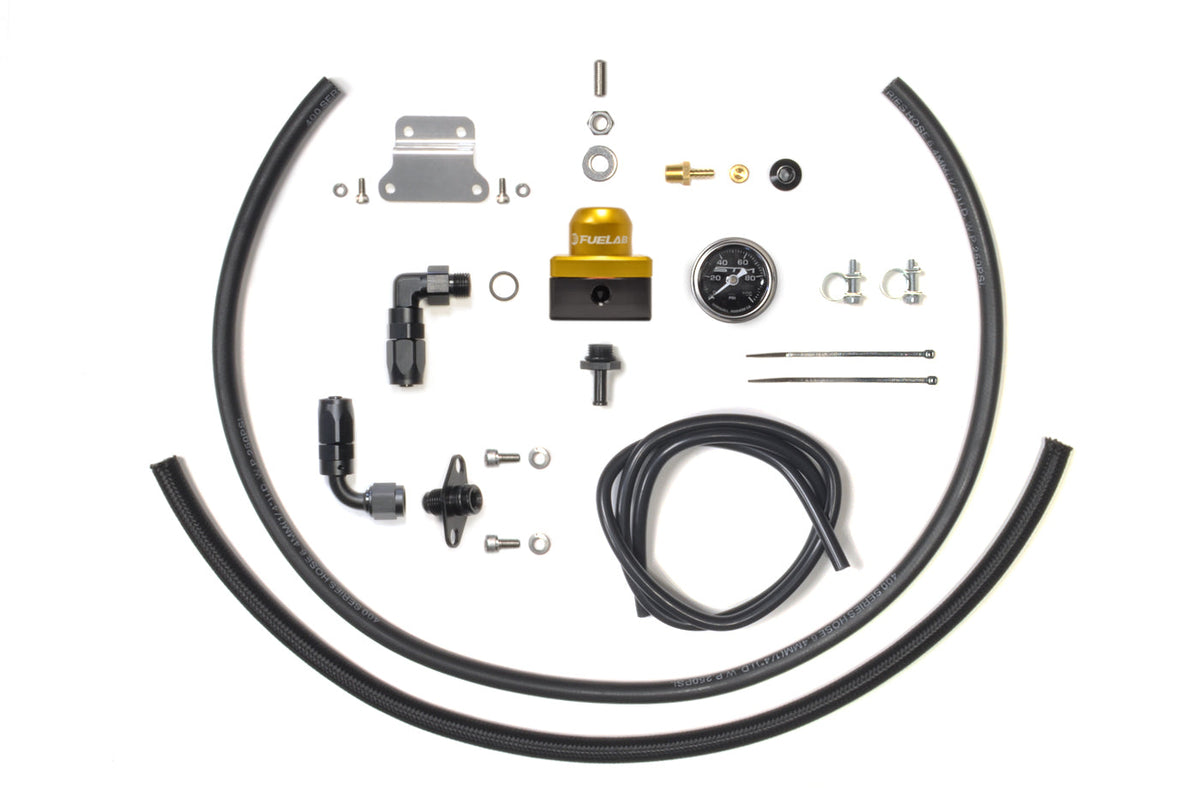 STM 2G DSM Fuel Pressure Regulator Kit with Gold Fuelab Mini FPR
