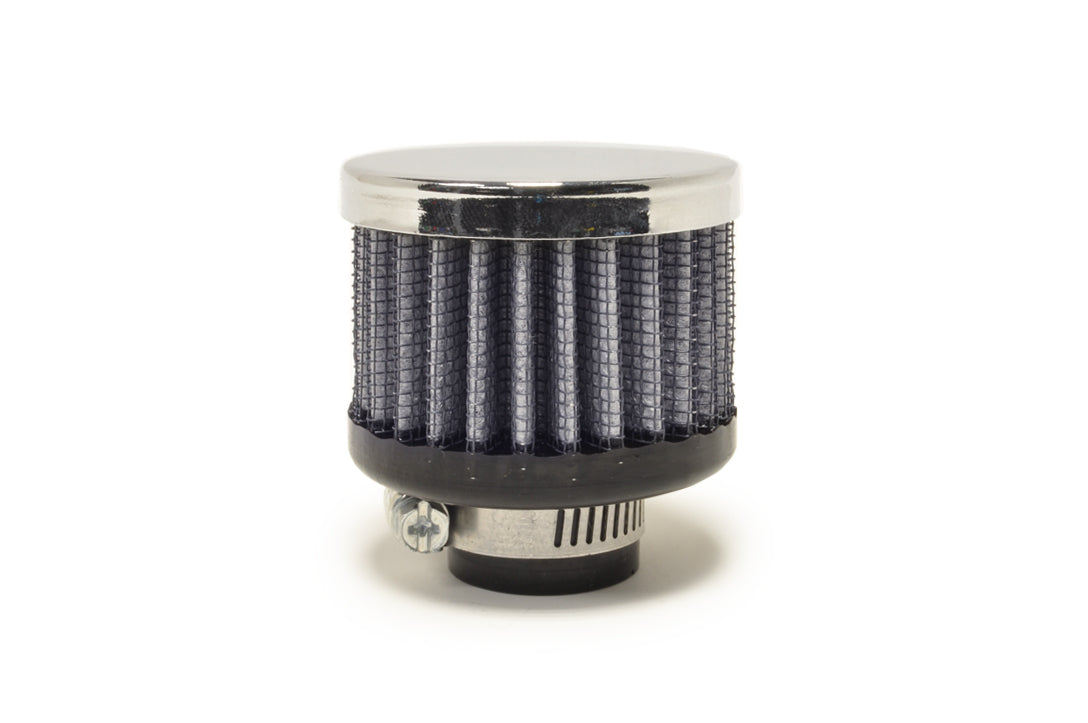 5/8 Inch Rubber Base Blue Breather Filter with Chrome Top 