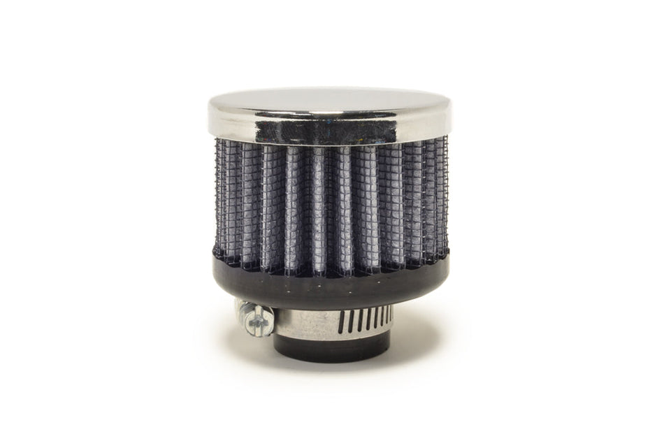 5/8 Inch Rubber Base Blue Breather Filter with Chrome Top 