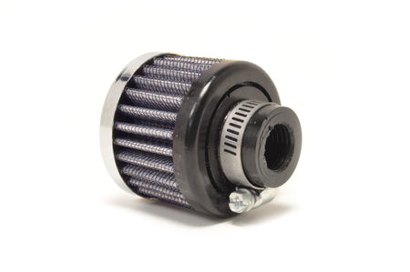 5/8 Inch Rubber Base Blue Breather Filter with Chrome Top 