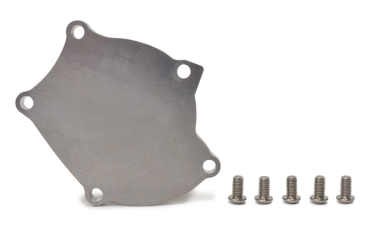 6-Bolt DSM Water Pump Block Off Plate with stainless bolts