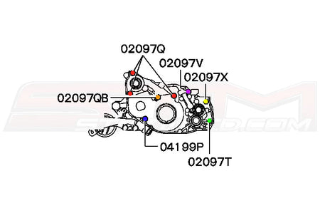 STM Front Cover Bolt Kit for 7-Bolt 4G63 DSM