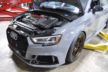RS3 Drag Brake Kit with Scalloped Rotor Installed with RPF1's and Hoosier Drag Radials