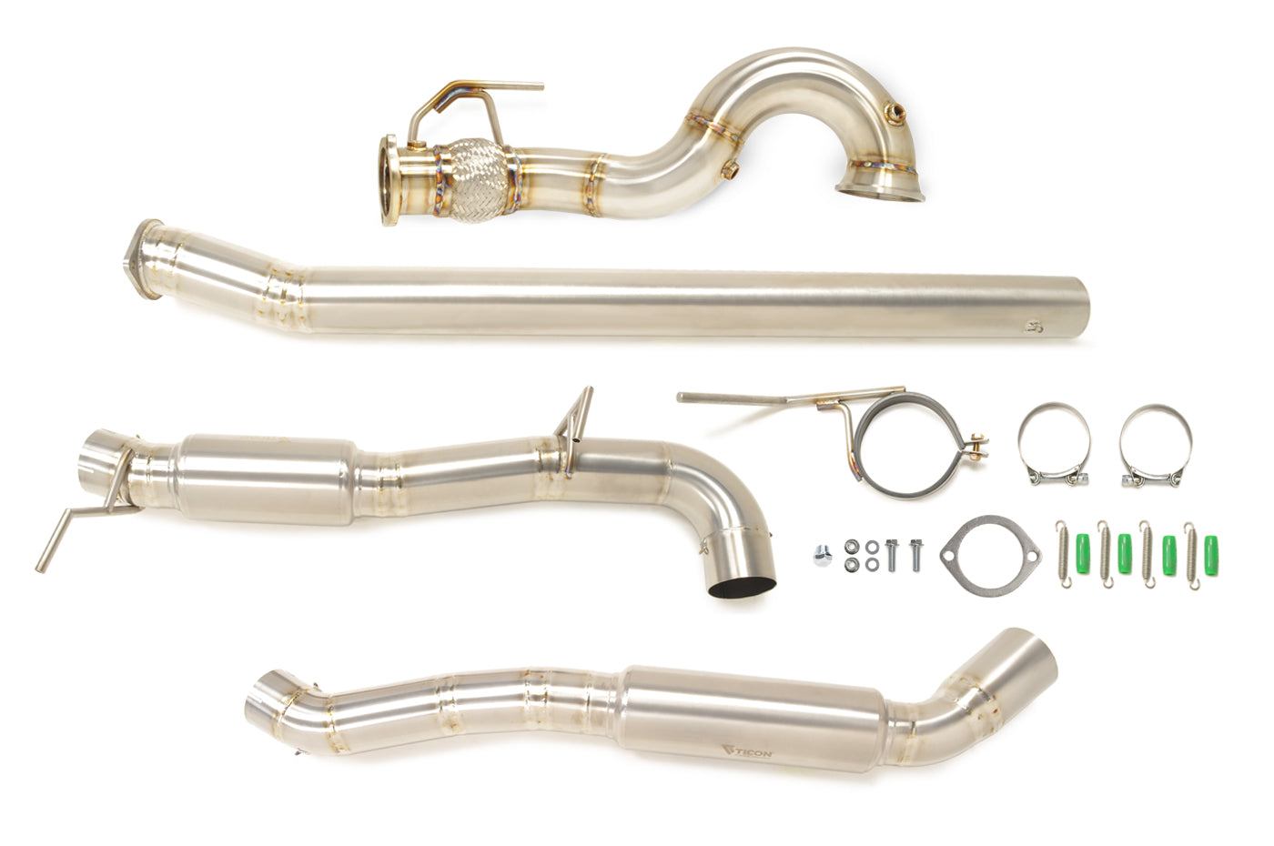 RS3 Titanium Exhaust with Bare Titanium Tip