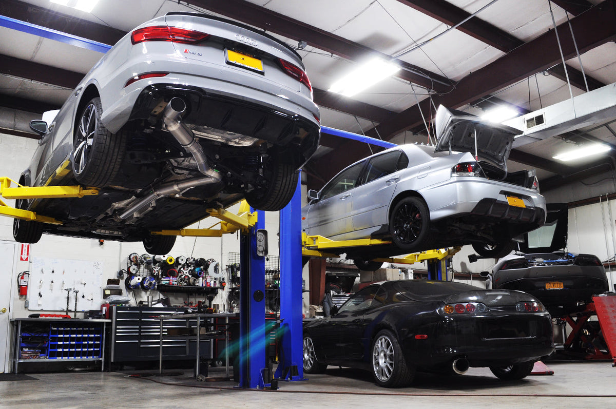 RS3 Full 3.5 Inch Titanium Exhaust Installed